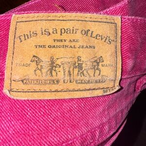 Levi's Vibrant Red Women's Jeans